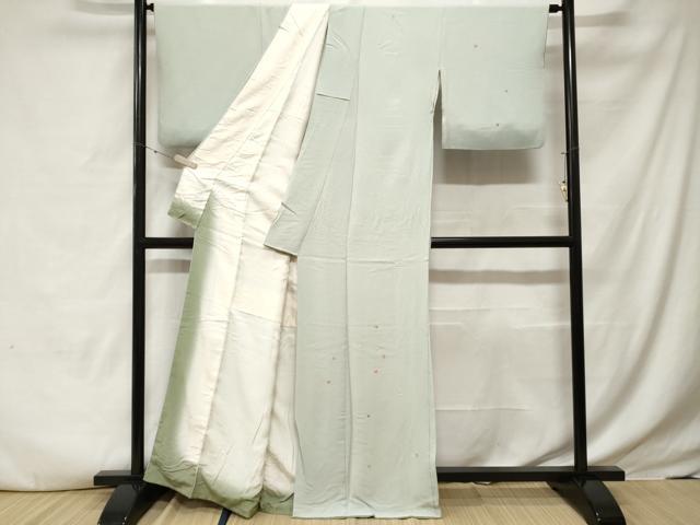 平和屋着物■訪問着　総刺繍　駒刺繍　舞花文　金糸　正絹　逸品　CABE3561ev