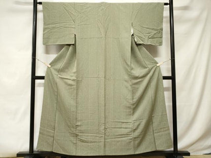 平和屋着物■上質な小紋　竹文　正絹　逸品　CABE3567ev