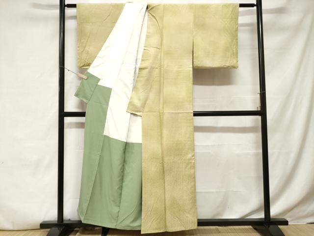 平和屋着物■上質な小紋　紗綾型地紋　暈し染め　正絹　逸品　CABE3569ev
