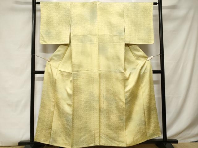 平和屋着物■上質な小紋　青海波花文　暈し染め　正絹　逸品　CABE3573ev