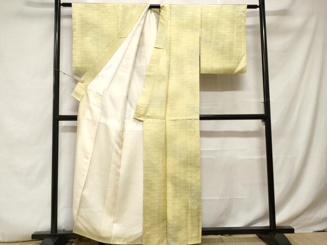平和屋着物■上質な小紋　青海波花文　暈し染め　正絹　逸品　CABE3573ev