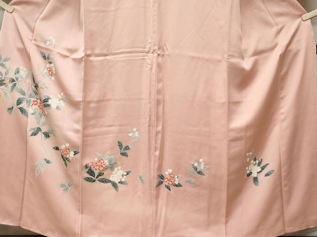 平和屋着物■訪問着　枝花文　暈し染め　正絹　逸品　CABE3582ev