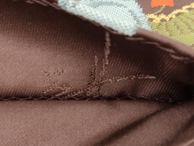 平和屋着物●世界的人形師　辻村寿三郎　ジュサブロー　六通柄袋帯　扇面鼓花文　金銀糸　正絹　逸品　CABE3609dy
