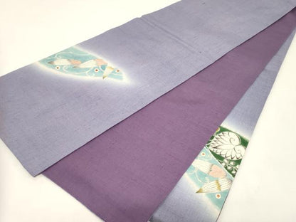 平和屋着物●太鼓柄袋帯　手描き　紬地　辻が花　正絹　逸品　CABE3614dy