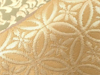 平和屋着物●西陣　川島織物　六通柄　本袋帯　切嵌花鳥文　金糸　正絹　逸品　未使用　CABE3618dy