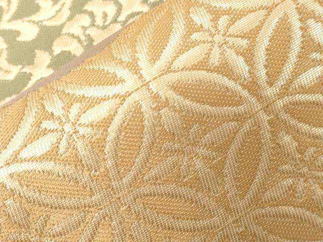 平和屋着物●西陣　川島織物　六通柄　本袋帯　切嵌花鳥文　金糸　正絹　逸品　未使用　CABE3618dy