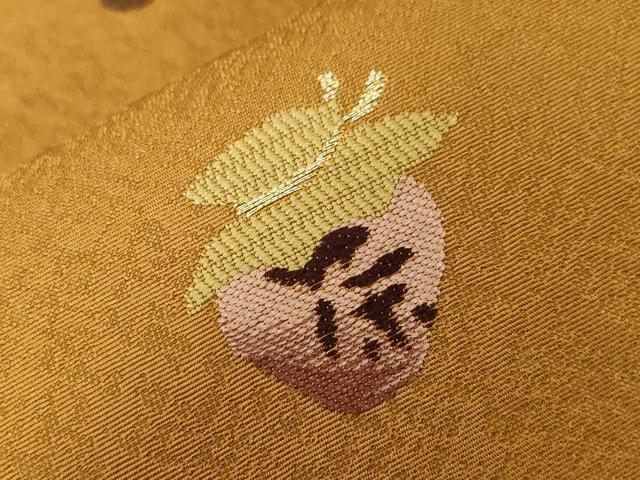 平和屋着物●九寸名古屋帯　唐織　童歌　正絹　逸品　CABE3627dy