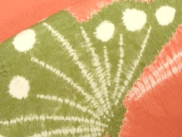 平和屋着物●九寸名古屋帯　絞り　舞蝶文　鬼しぼ縮緬　えり善扱い　たとう紙付き　正絹　逸品　CABE3628dy