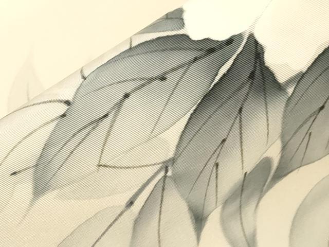 平和屋着物●塩瀬　九寸名古屋帯　作家物　手描き　草花文　金彩　正絹　逸品　CABE3638dy