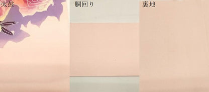 平和屋着物●塩瀬　九寸名古屋帯　作家物　手描き　ろうけつ染め　薔薇　正絹　逸品　CABE3641dy