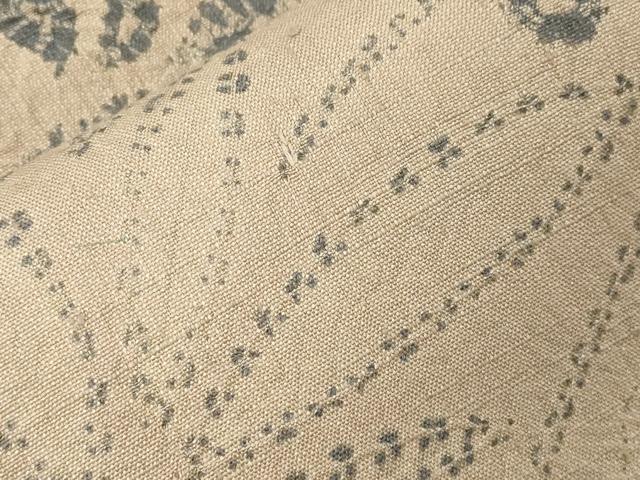 平和屋着物●九寸名古屋帯　紬地　絞り　草花文　正絹　逸品　CABE3646dy