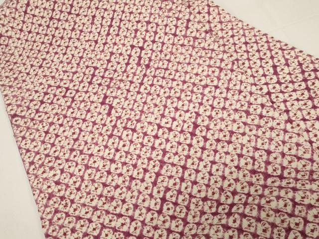 平和屋着物●九寸名古屋帯　生紬　蜘蛛絞り　正絹　逸品　未使用　CABE3667dy