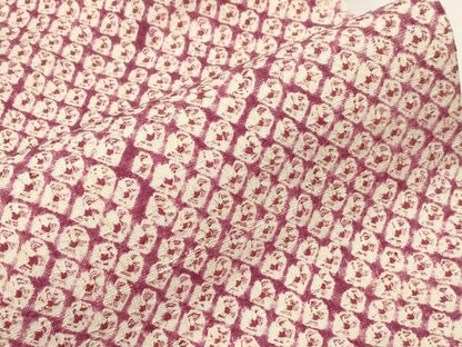 平和屋着物●九寸名古屋帯　生紬　蜘蛛絞り　正絹　逸品　未使用　CABE3667dy
