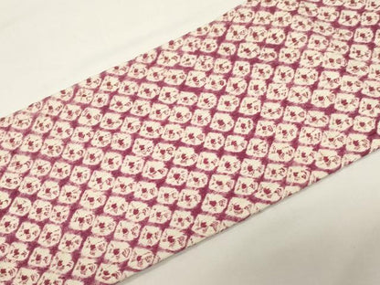 平和屋着物●九寸名古屋帯　生紬　蜘蛛絞り　正絹　逸品　未使用　CABE3667dy