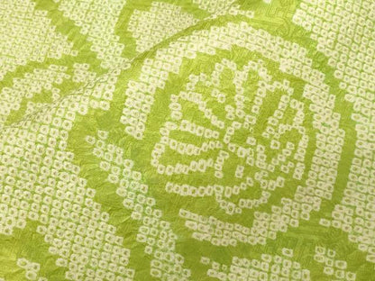 平和屋着物●九寸名古屋帯　総絞り　花丸文　正絹　逸品　CABE3697dy