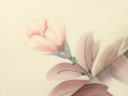 平和屋着物●内山晴祥　手描き　塩瀬　九寸名古屋帯　草花文　金彩　正絹　逸品　CABE3701dy
