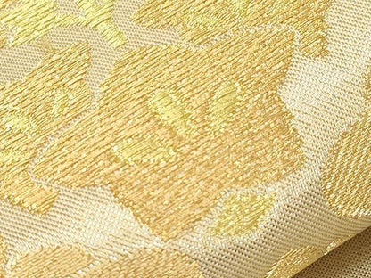 平和屋着物●西陣　川島織物　九寸名古屋帯　菱桐花文　金糸　引箔　正絹　逸品　CABE3713dy