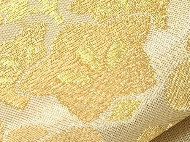 平和屋着物●西陣　川島織物　九寸名古屋帯　菱桐花文　金糸　引箔　正絹　逸品　CABE3713dy