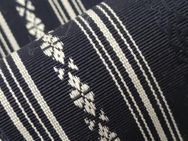 平和屋着物●男性　本場筑前博多織　角帯　献上　井上絹織謹製　証紙付き　正絹　逸品　CABE3729dy