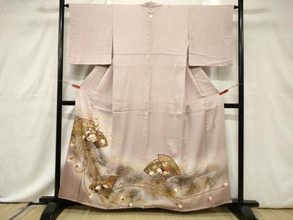 平和屋着物■豪華色留袖 作家物 扇面花文 暈し染め 金彩 正絹 逸品 CABE3762dy