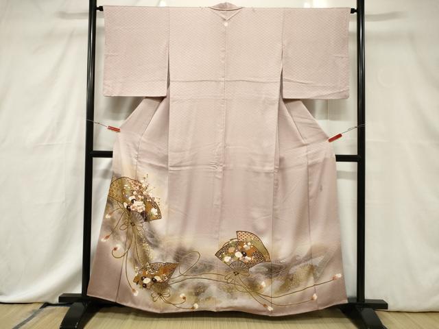 平和屋着物■豪華色留袖 作家物 扇面花文 暈し染め 金彩 正絹 逸品 CABE3762dy