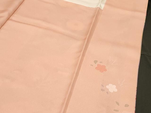 平和屋着物■訪問着 作家物 花鳥文 暈し染め 金彩 正絹 逸品 CABE3766dy