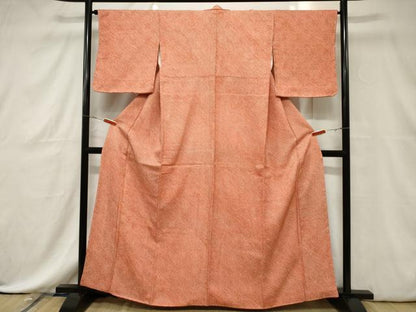平和屋着物■大変加工の良い総絞り小紋 正絹 逸品 未使用 CABE3772dy