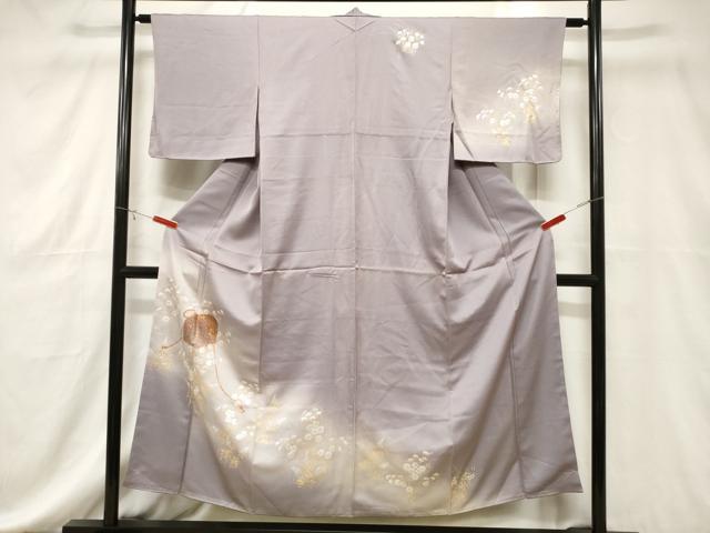 平和屋着物■訪問着 手描き 絞り 文箱花文 暈し染め 金銀彩 正絹 逸品 CABE3778dy