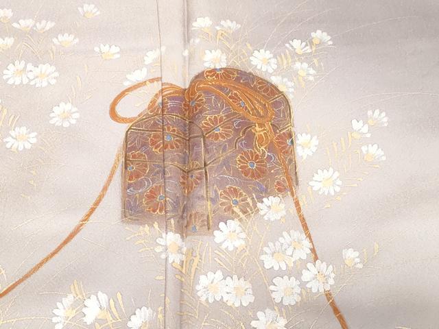 平和屋着物■訪問着 手描き 絞り 文箱花文 暈し染め 金銀彩 正絹 逸品 CABE3778dy