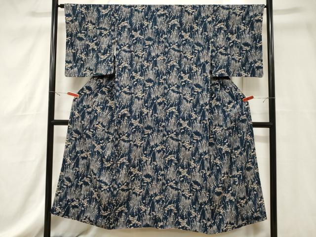 平和屋着物■上質な小紋 笹花文 正絹 逸品 CABE3792dy