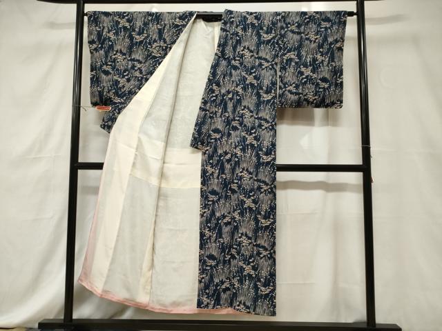 平和屋着物■上質な小紋 笹花文 正絹 逸品 CABE3792dy