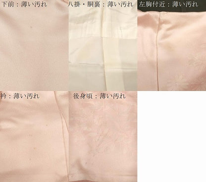 平和屋着物■訪問着 草花文 暈し染め 正絹 逸品 CABE3796dy