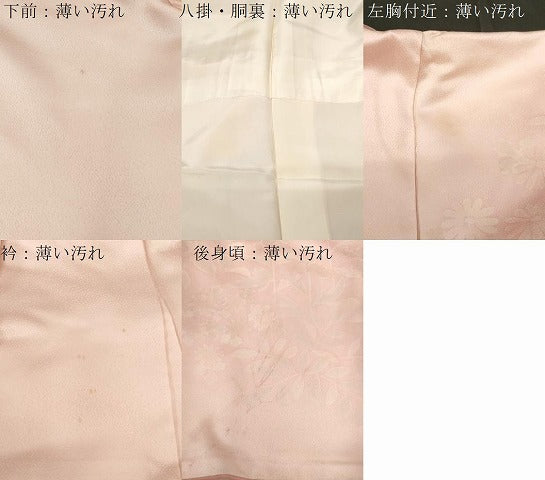 平和屋着物■訪問着 草花文 暈し染め 正絹 逸品 CABE3796dy