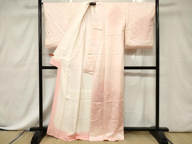 平和屋着物■訪問着 草花文 暈し染め 正絹 逸品 CABE3796dy