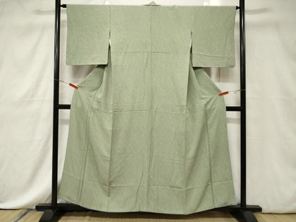 平和屋着物■上質な小紋 斜線文 正絹 逸品 CABE3803dy