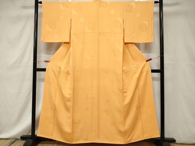 平和屋着物■上質な小紋 破れ色紙花文 正絹 逸品 CABE3813dy
