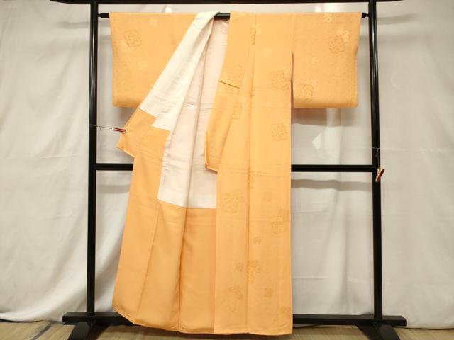 平和屋着物■上質な小紋 破れ色紙花文 正絹 逸品 CABE3813dy