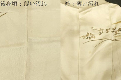 平和屋着物■訪問着 手描き 草花文 暈し染め 金彩 正絹 逸品 CABE3822dy