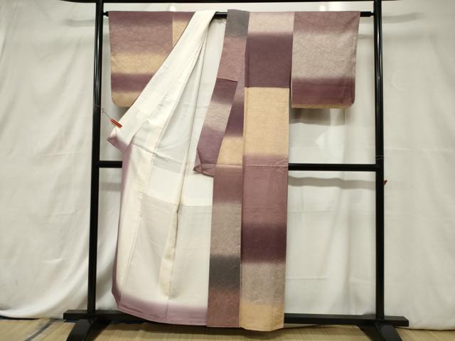 平和屋着物■上質な小紋 霞文 正絹 逸品 CABE3829dy