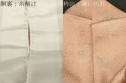 平和屋着物■上質な小紋 霞文 正絹 逸品 CABE3832dy