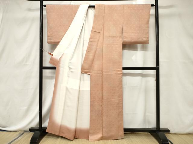 平和屋着物■上質な小紋 霞文 正絹 逸品 CABE3832dy