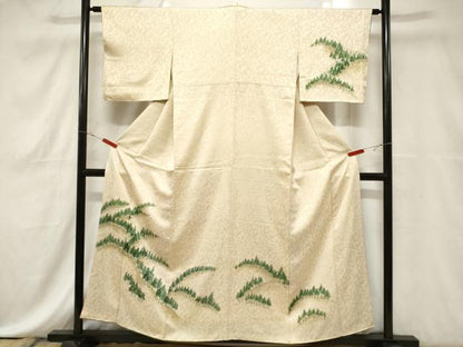平和屋着物■訪問着 手描き 樹林文 暈し染め 正絹 逸品 CABE3837dy