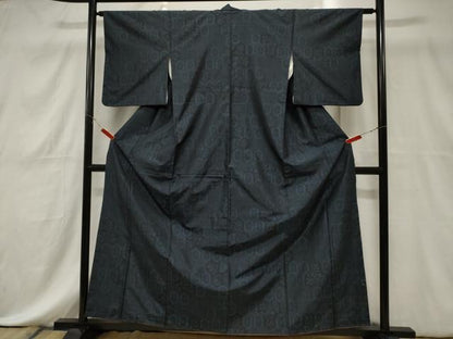 平和屋着物■本場大島紬　亀甲草花文　正絹　逸品　CABE3862dy