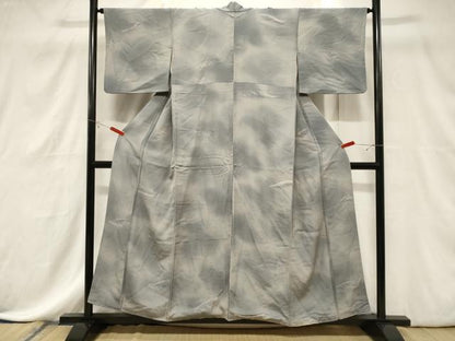 平和屋着物■上質な小紋　地紋起こし　立波文　暈し染め　正絹　逸品　CABE3881dy