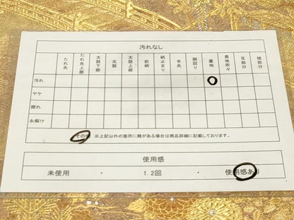 平和屋着物◎六通柄袋帯 王朝日記 金銀糸 正絹 逸品 CABE3913dy