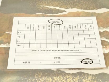 平和屋着物◎西陣 服部織物謹製 六通柄袋帯 こはく錦 手工芸 風景文 金糸 引箔 正絹 逸品 CABE3933dy