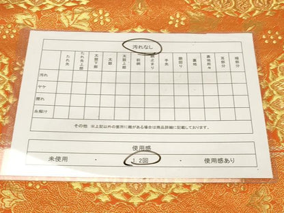 平和屋着物◎西陣 服部織物謹製 六通柄袋帯 オリエント更紗 金銀糸 正絹 逸品 CABE3934dy