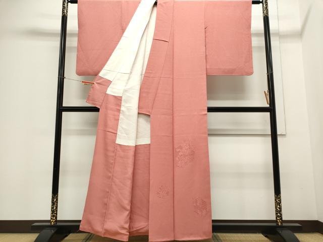 平和屋着物■中国三大刺繍 スワトウ刺繍 色留袖 吉祥草花文 甚三紅色 正絹 逸品 CABE4001ou