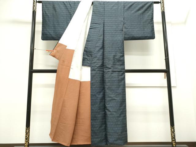 平和屋着物■本場大島紬　割り込み絣　吉祥文　正絹　逸品　CABE4012ou