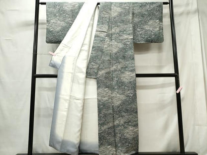 平和屋着物■上質な小紋　風景文　正絹　逸品　CABE4029ou
